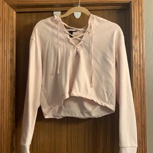 Forever 21 pink crop sweater. Size M